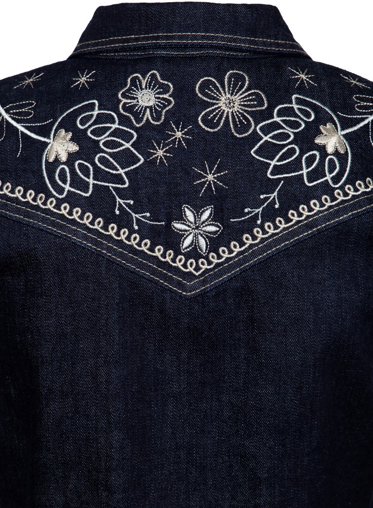 QueenKerosinWesternJeansjackeQKU29003Denim