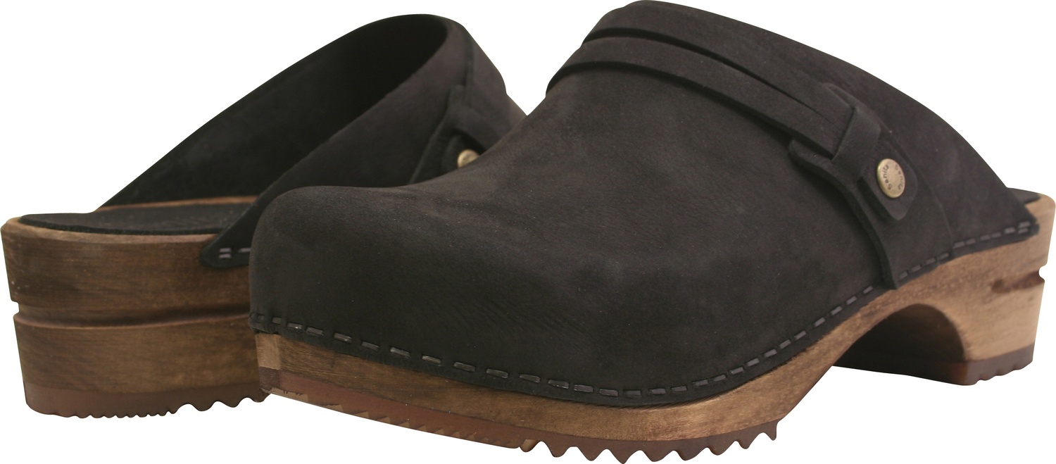 SanitaDamenOffenerClogWood-UrsanaOpenBlack