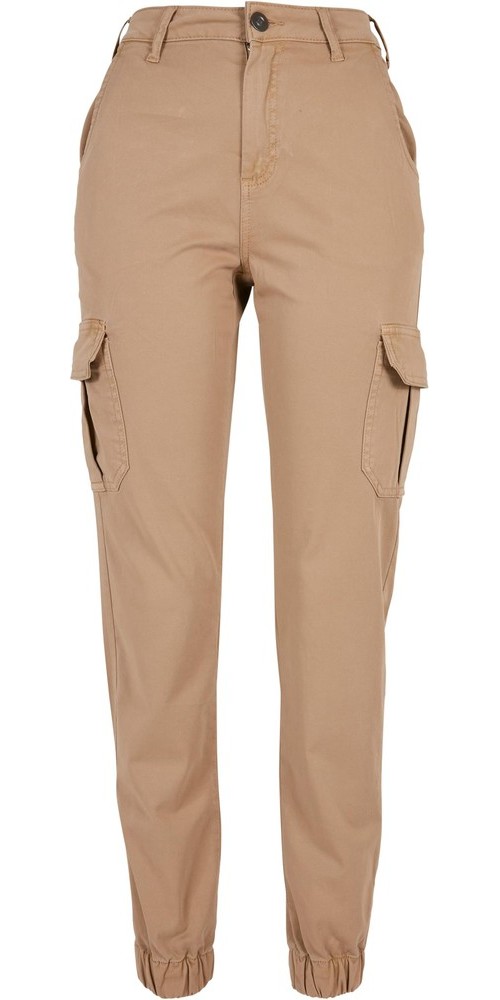 UrbanClassicsDamenHoseLadiesHighWaistCargoPantsUnionbeige-26