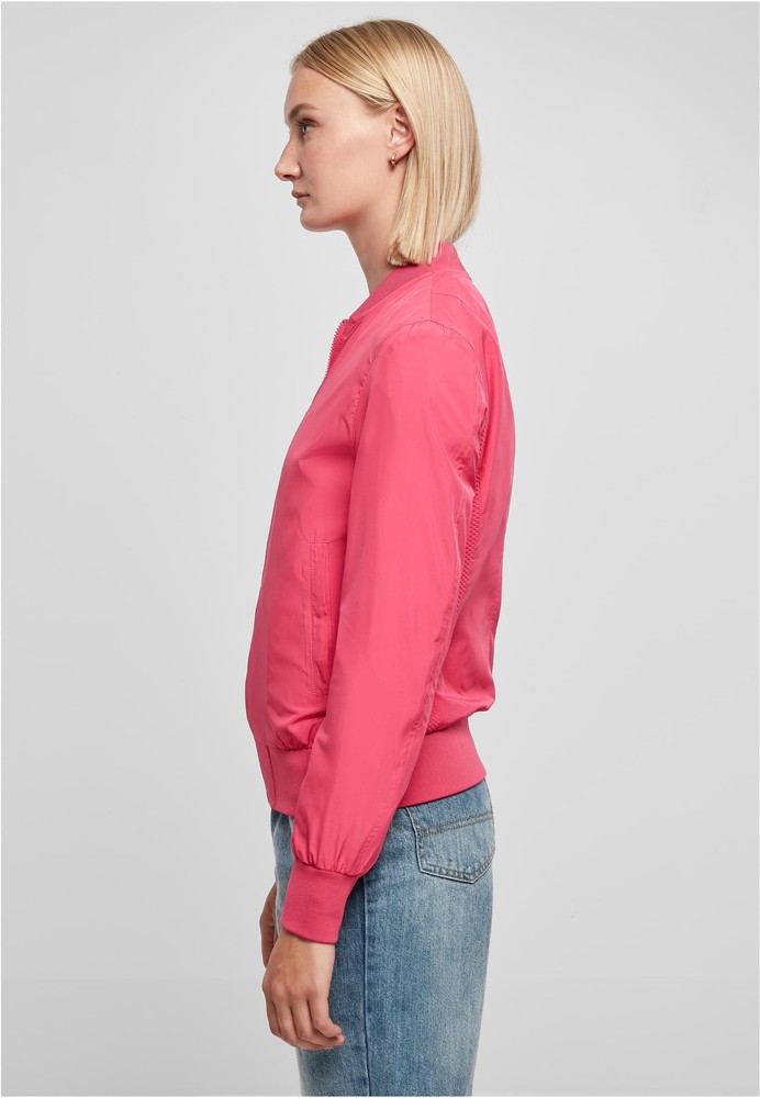 UrbanClassicsDamenLadiesLightBomberJacketHibiskusPink-3XL