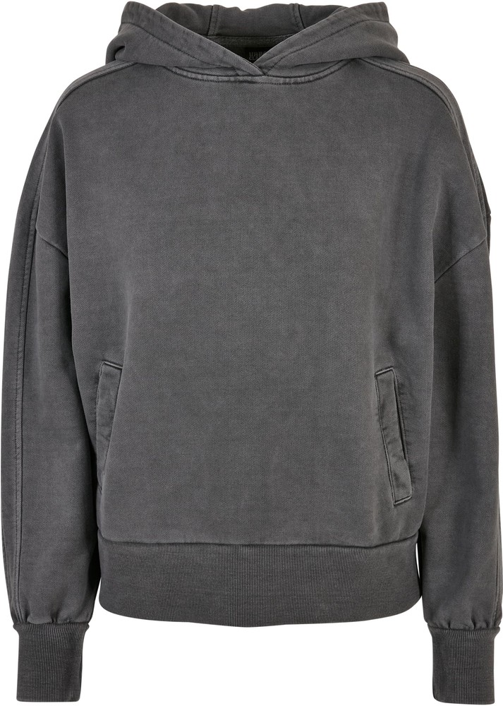 UrbanClassicsDamenSweatshirtLadiesHeavyTerryGarmentDyeHoodyDarkshadow-3XL