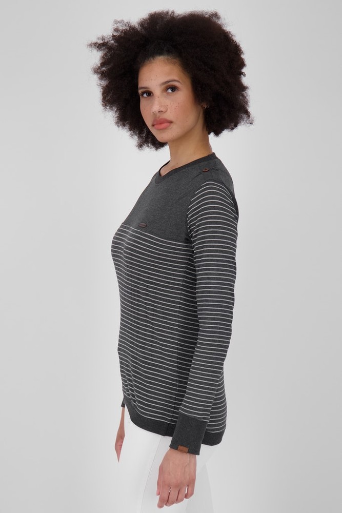 AlifeKickinDamenLeonieAKZLongsleeveMoonlessMelange