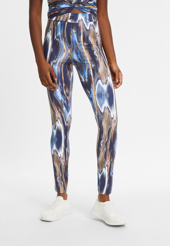 FilaDamenLeggingsClamartAopHighWaistLeggingsBlueMeltingAOP