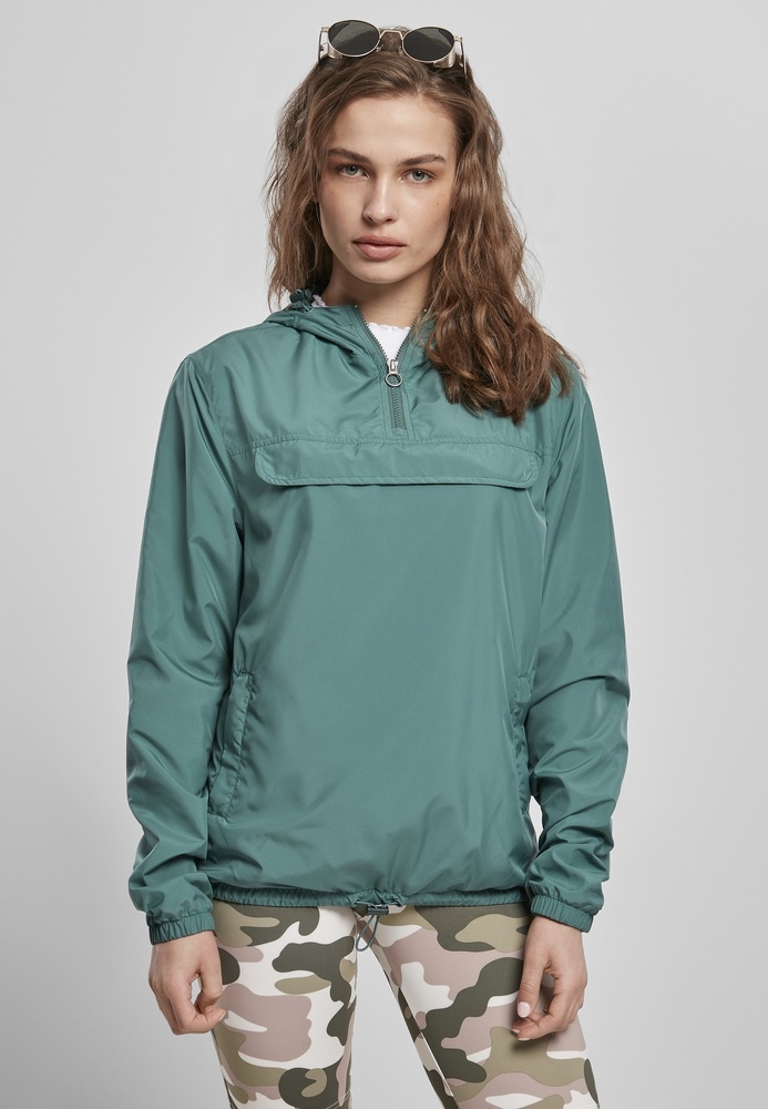 UrbanClassicsDamenJackeLadiesBasicPullOverJacketPaleleaf-3XL