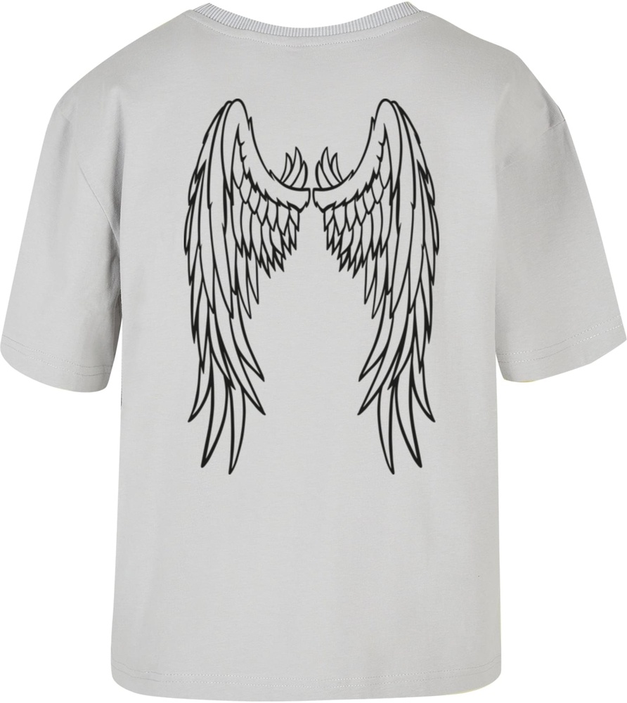 MissTeeDamenT-ShirtAngelWingsTeeMST020Lightasphalt-3XL