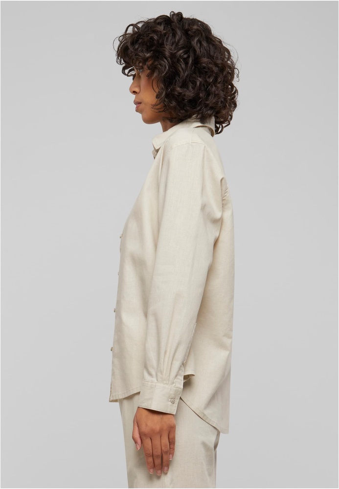 UrbanClassicsDamenLadiesLinenMixedOversizedShirtTB6847Softseagrass-3XL