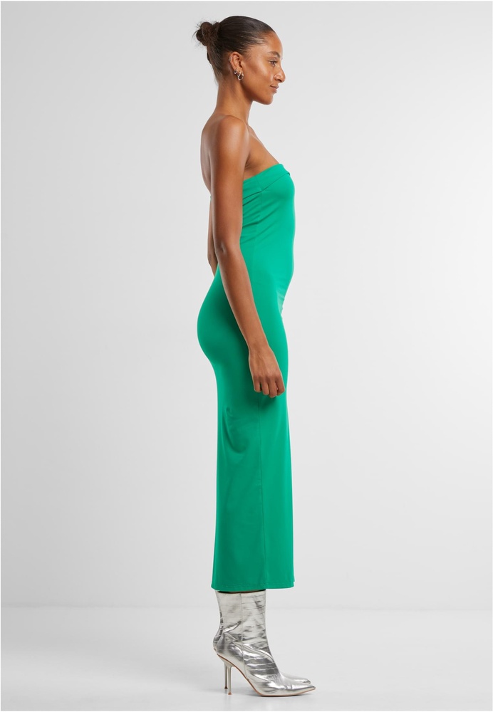 UrbanClassicsDamenKleidLadiesBandeauMidiDressTB7468Froggreen-3XL