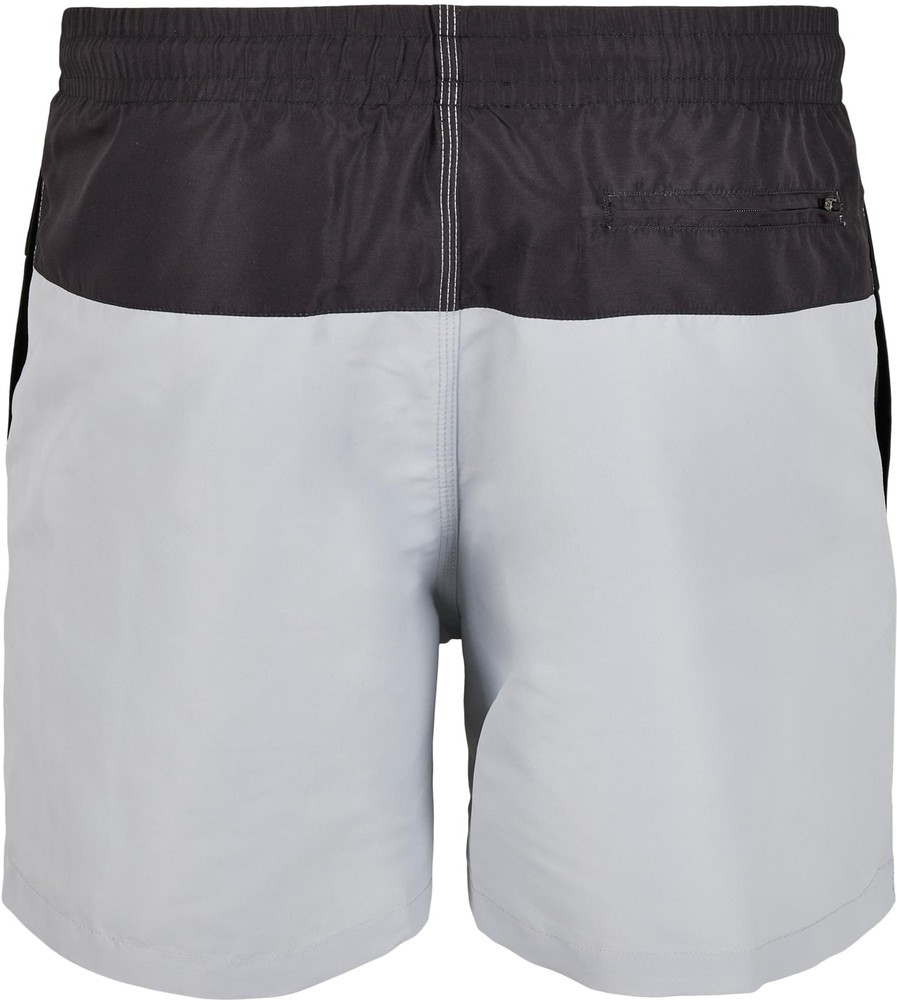 UrbanClassicsBlockSwimShortsLightasphaltBlack-3XL