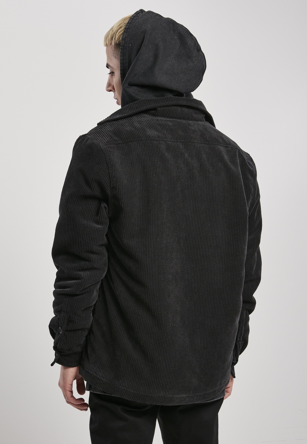 UrbanClassicsJackeCorduroyShirtJacketBlack