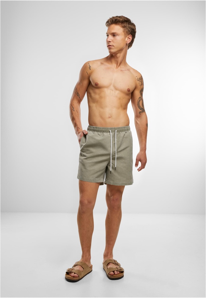 UrbanClassicsBadeshortsWashedSwimShortsTB7692Paleolive-3XL