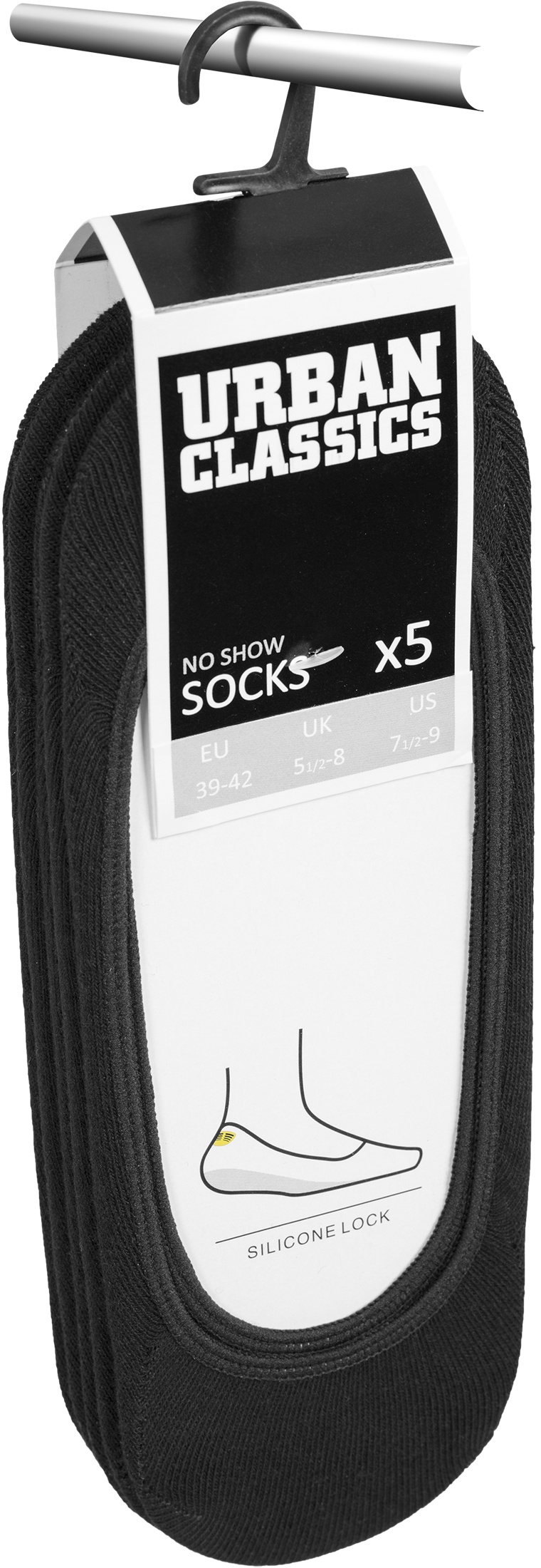 UrbanClassicsSockenInvisibleSocks5-PackBlack