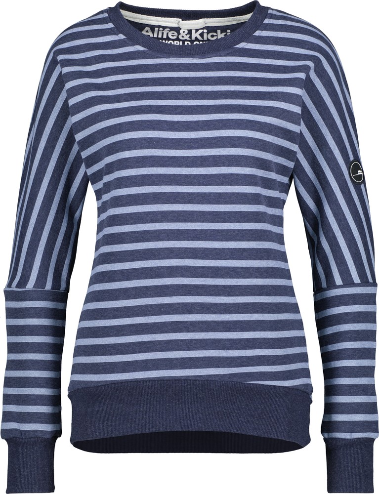 AlifeKickinDamenSweatshirtDarlaAKBCrewneckMarineMelange
