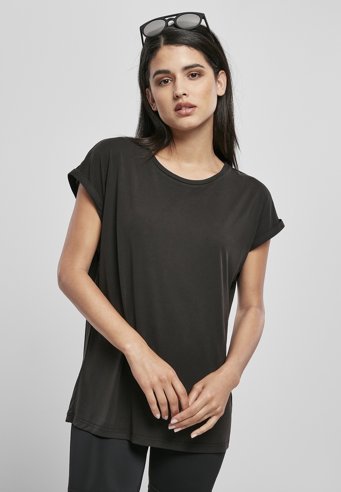 UrbanClassicsDamenT-ShirtLadiesModalExtendedShoulderTeeBlack-3XL