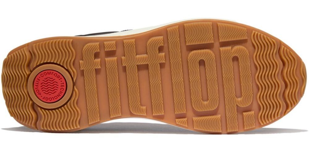 FitFlopDamenSneakersF-ModeFlowSneaker-NylonSuedeMixIK8ChocolateBrownCream-36