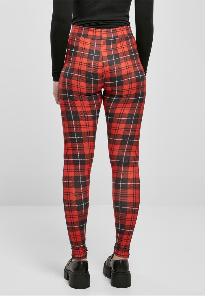 UrbanClassicsDamenLadiesSoftAopLeggingsRedcheck-3XL