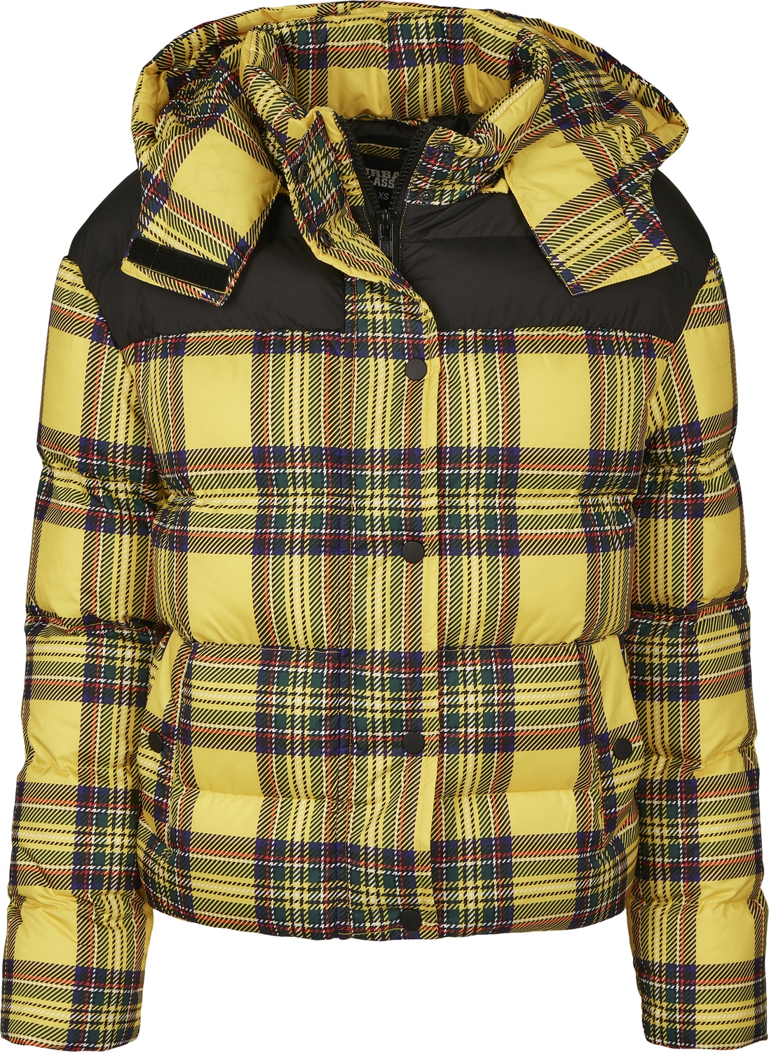 UrbanClassicsDamenWinterjackeLadiesAOP2-TonePufferJacketBrightyellowBlack