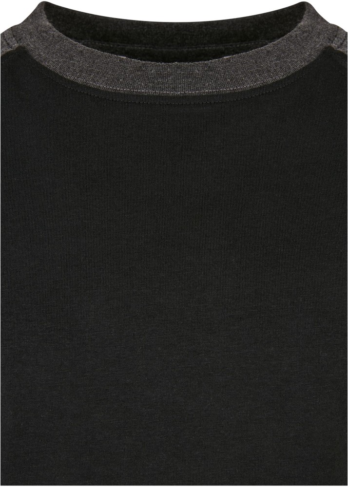 UrbanClassicsJungenT-ShirtBoysRaglanContrastTeeBlackCharcoal-110116