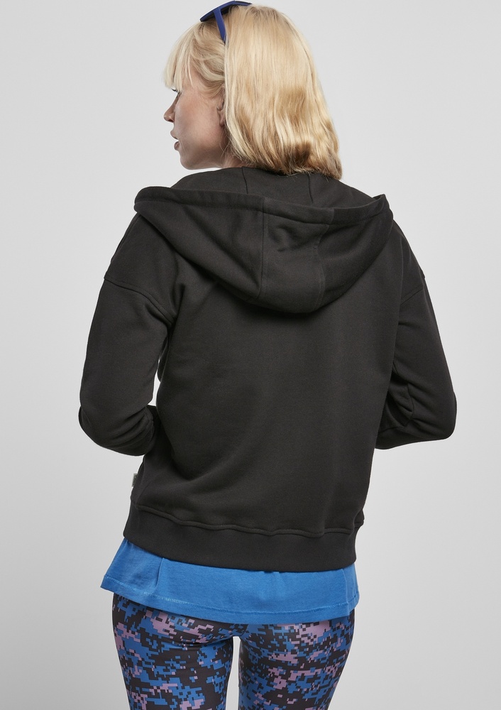 UrbanClassicsDamenHoodieLadiesOrganicTerryZipHoodyBlack-3XL