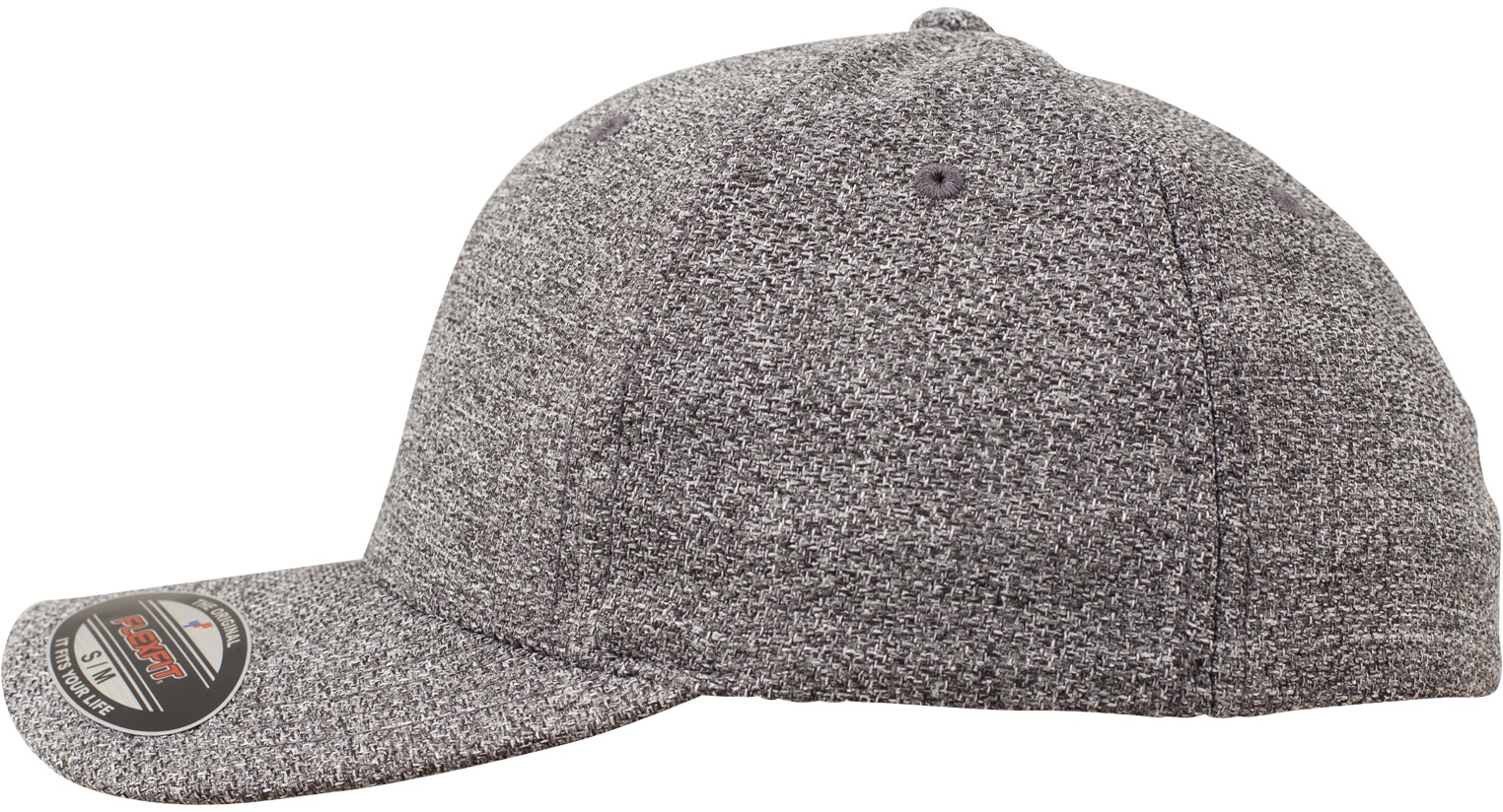 FlexfitCapMelangeCapDkHeathergrey-LXL
