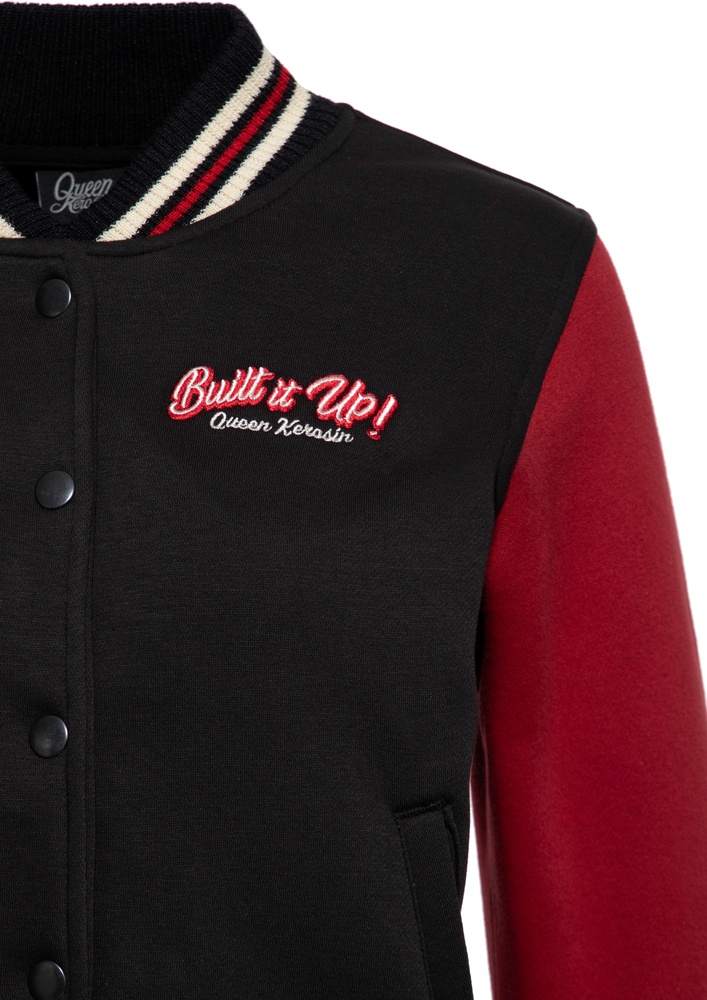 QueenKerosinDamenCollegeSweatJacketBuiltItUpQKI34002
