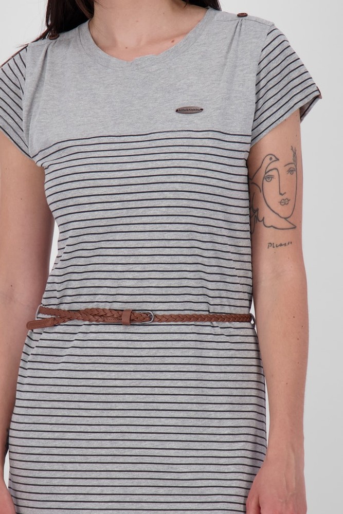 AlifeKickinDamenSommerkleidLeoniceAKBShirtDressCloudyMelange-XL