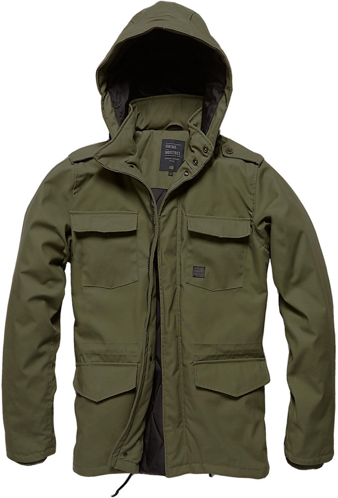 VintageIndustriesWinterjackeDarrenParkaDarkOlive-S