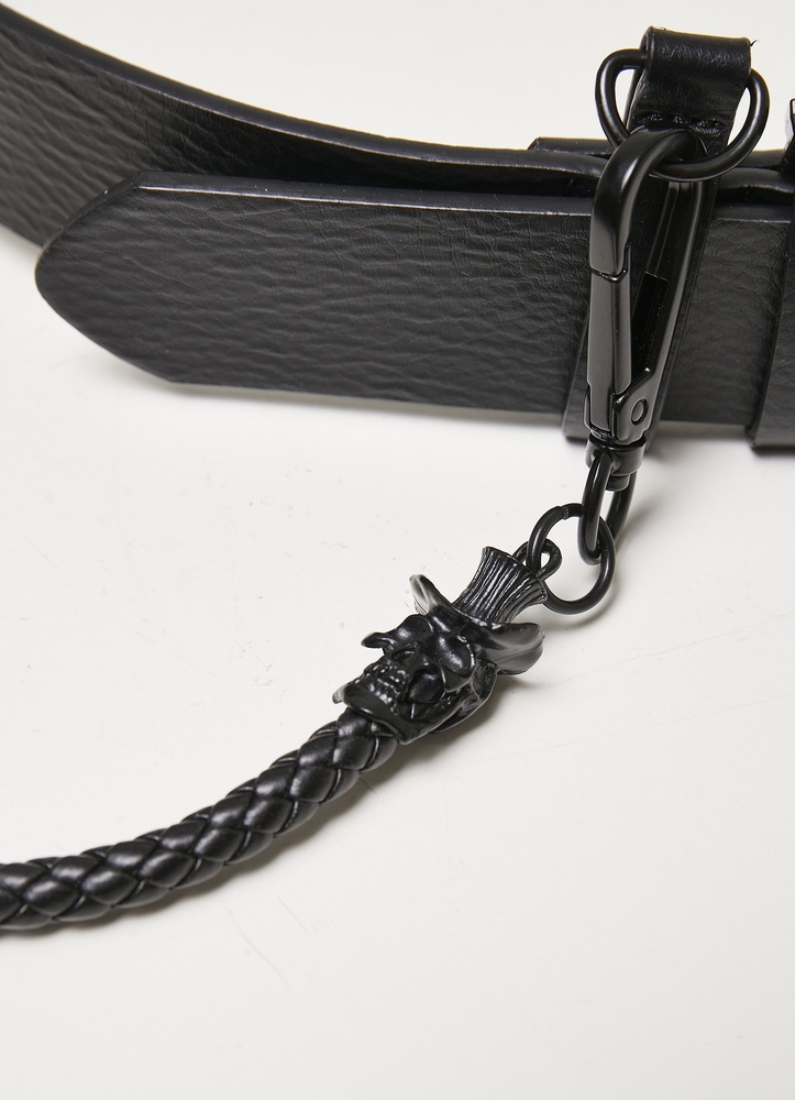 UrbanClassicsGrtelImitationLBeltWithKeyChainBlack