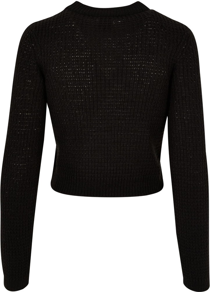 UrbanClassicsDamenLadiesShortWaffleSweater