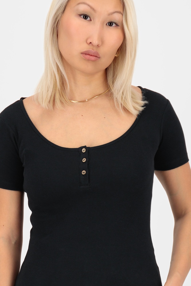 AlifeKickinDamenT-ShirtRosaAKAShirt51014-9999Black-S