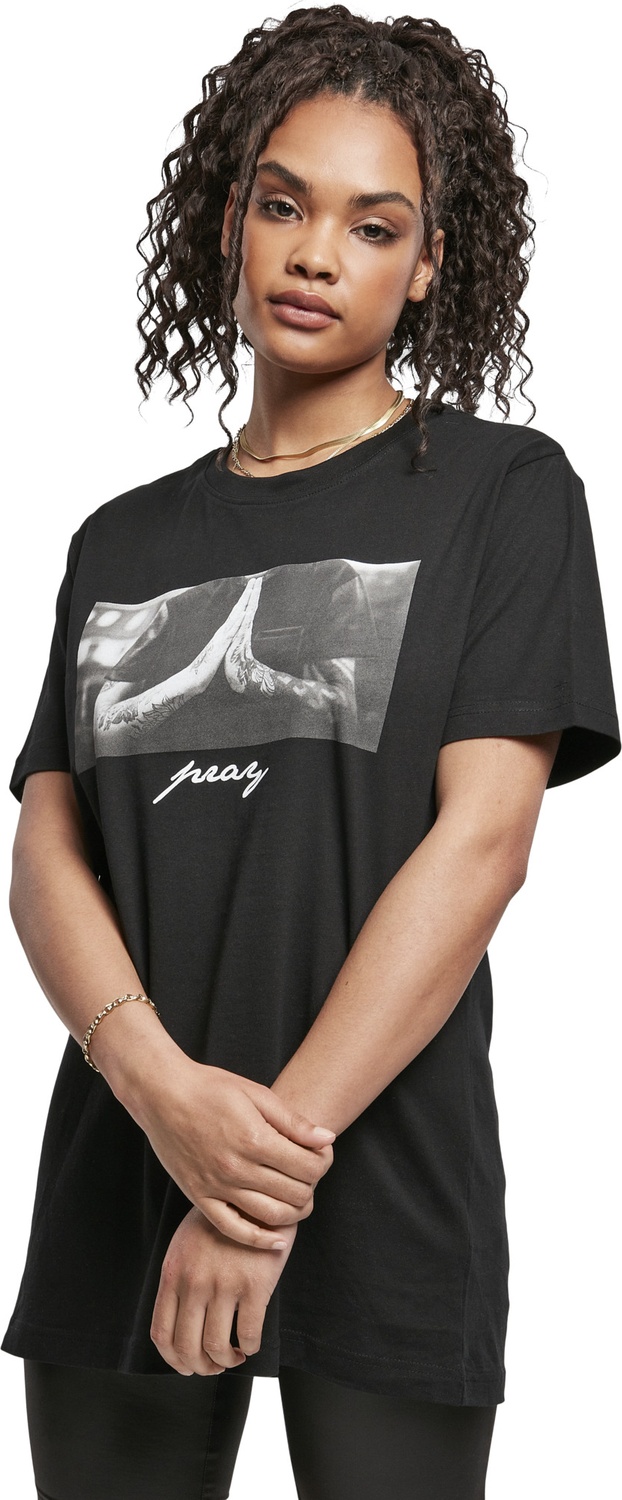 MisterTeeDamenT-ShirtLadiesPrayTeeBlack-3XL