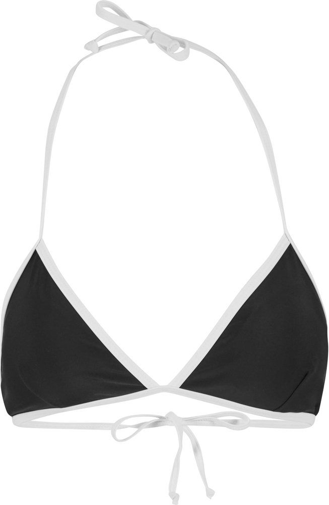 UrbanClassicsDamenLadiesRetroTriangleBikiniTB7483BlackWhite-L