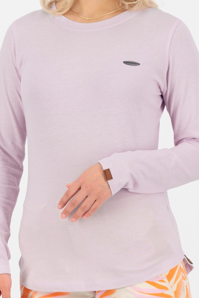 AlifeKickinDamenLongsleeveLeaAKA62046-2401GentleLavenderMelange-XS