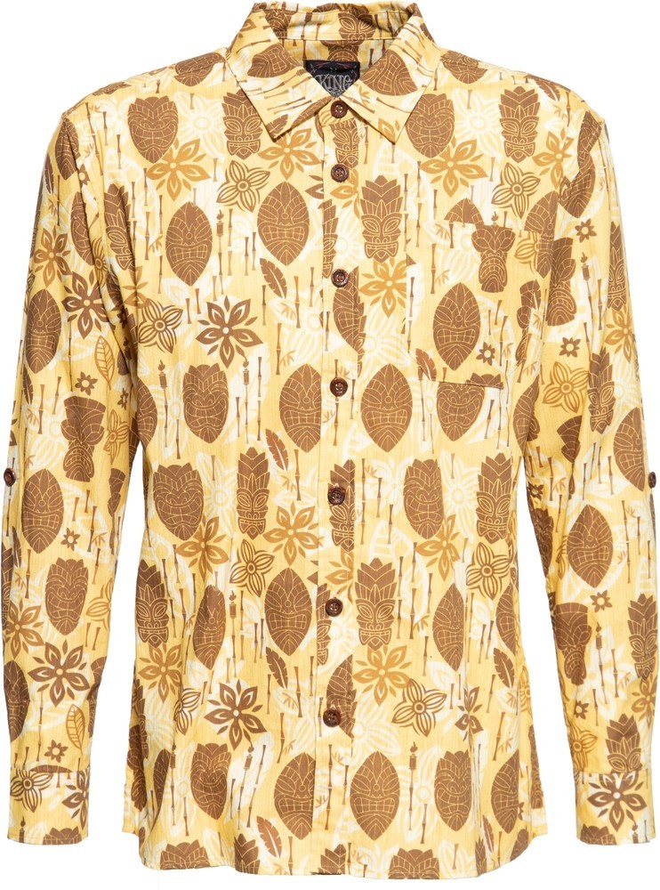 KingKerosinTahitiAlloverPrintedHemdMehrfarbig