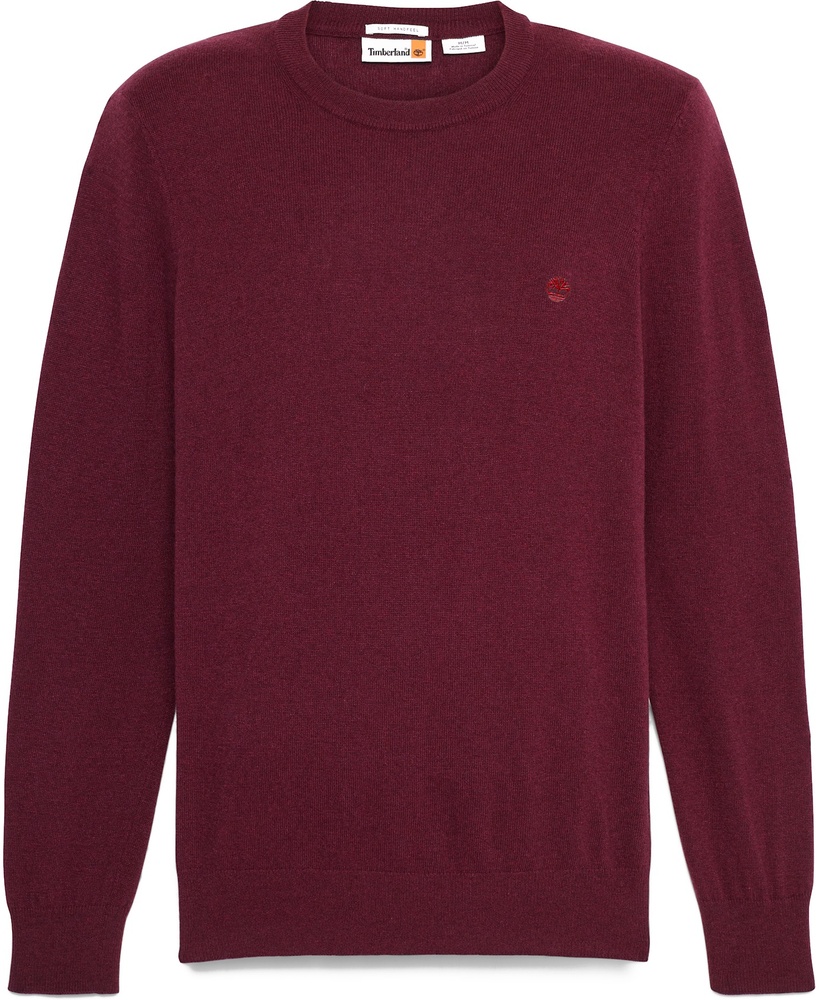 TimberlandPulloverSweatshirtJaffreyWoolBlendedCrewNeckSweaterTB0A5M1VBurgundy-S