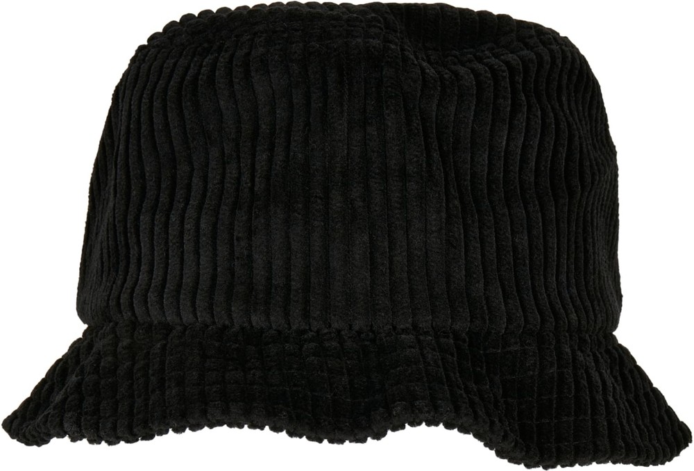 FlexfitMtzeBigCorduroyBucketHatBlack