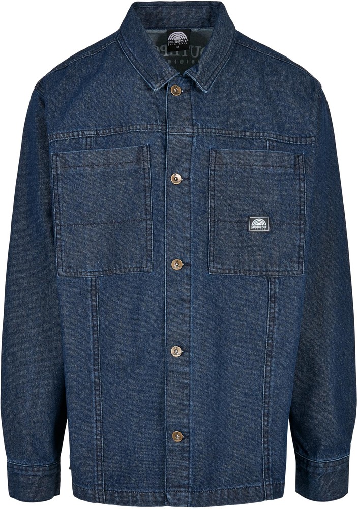 SouthpoleOversizedDenimShirtDarkblueWashed