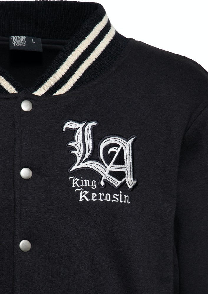 KingKerosinLAKingOldSchoolJackeSchwarz