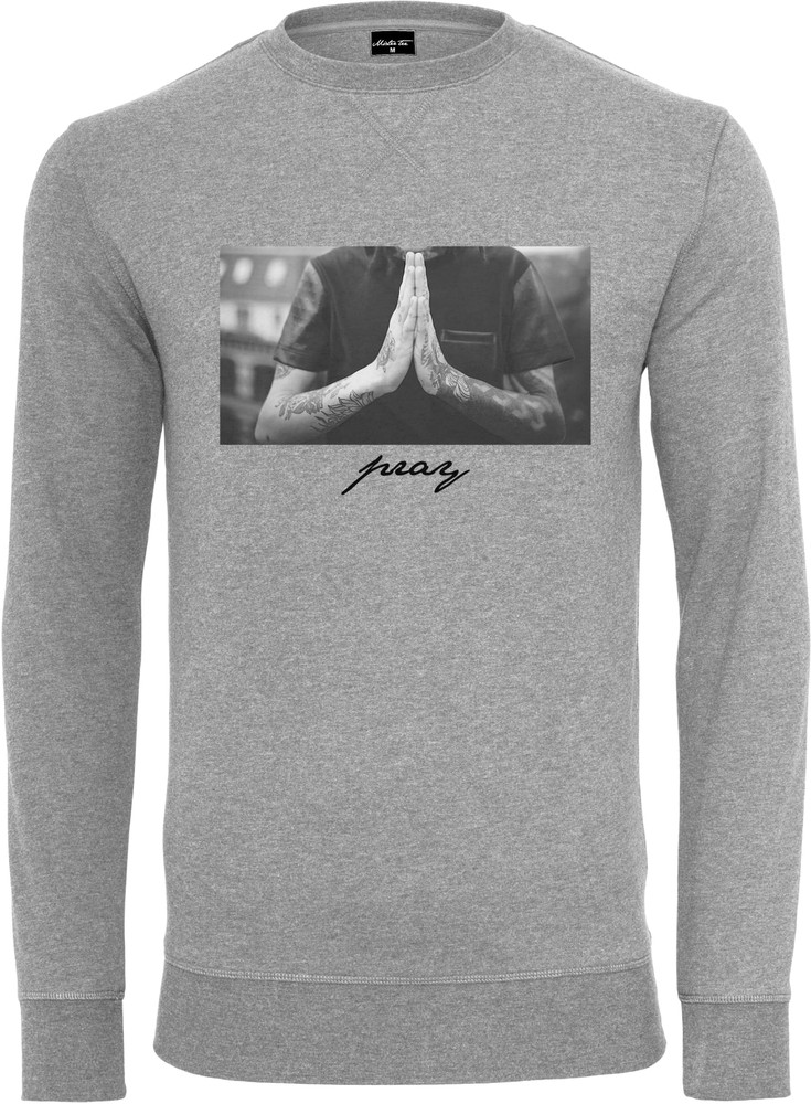 MisterTeePrayCrewneckGrey-L