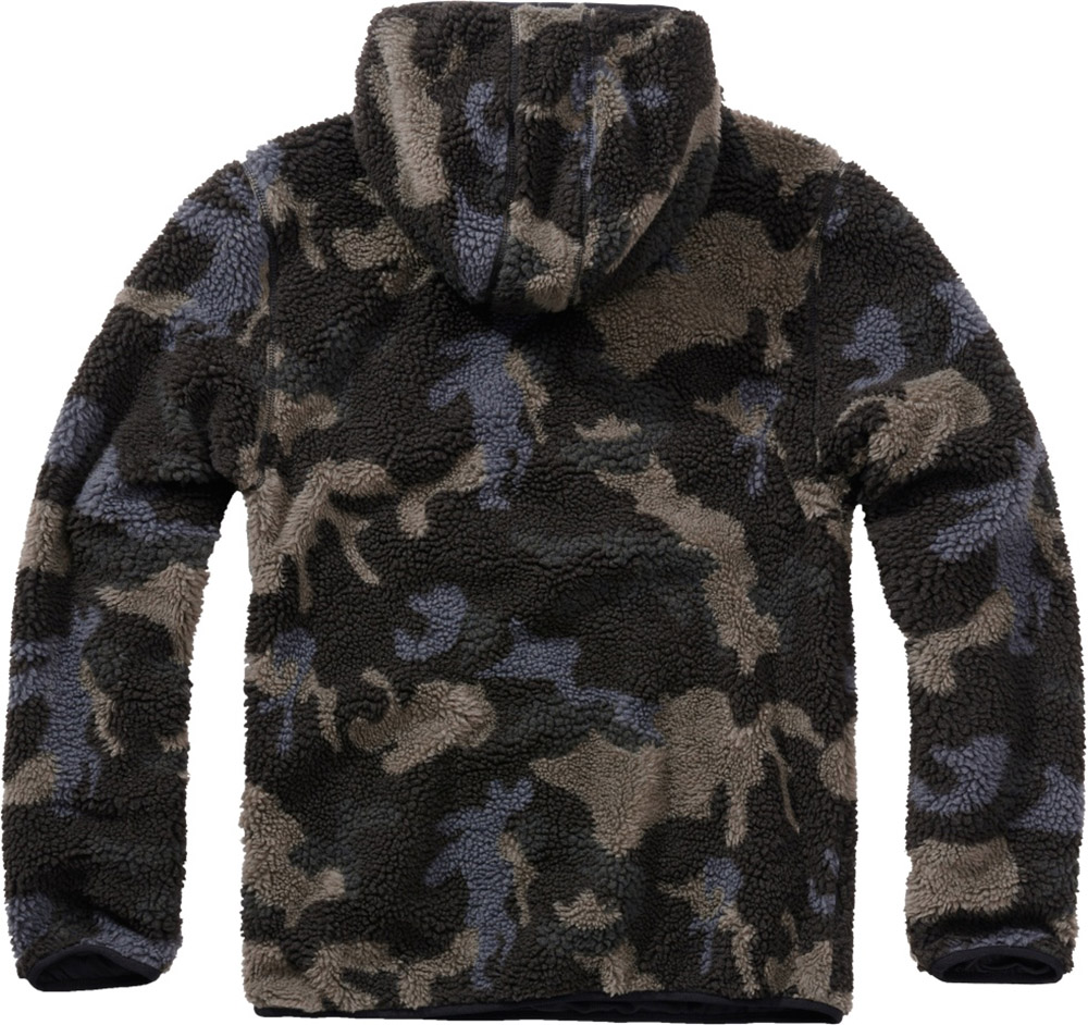 BranditHoodySweatshirtTeddyfleeceWorkerPulloverinDarkcamo-S