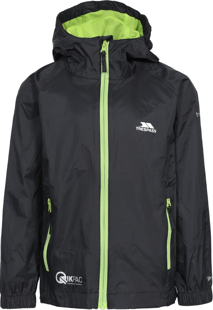TrespassKinderRegenjackeQikpacJacket-UnisexKidsPackawayJacketTp75Black-1112