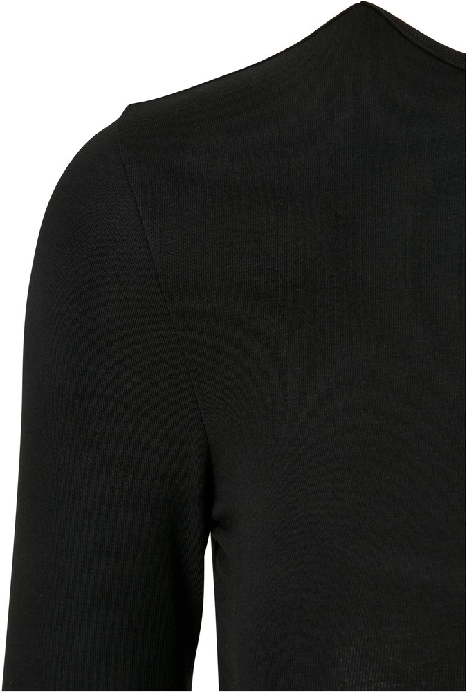 UrbanClassicsDamenShirtLadiesOrganicStretchAsymmetricBodyBlack