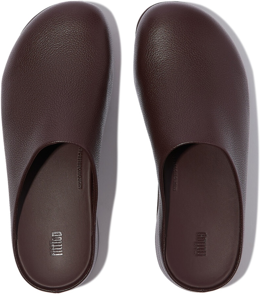 FitFlopDamenClogShuvTumbled-LeatherClogsE5QChocolat-36