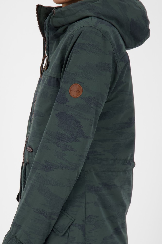 AlifeKickinDamenParkaJackeCharlotteAKBCoatDarkForest-2XL