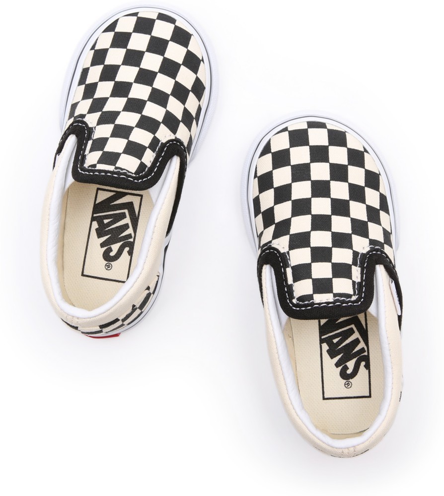 VansKinderKidsLifestyleClassicFTWSneakerTdClassicSlip-OnBlkWhtchckerboardWht