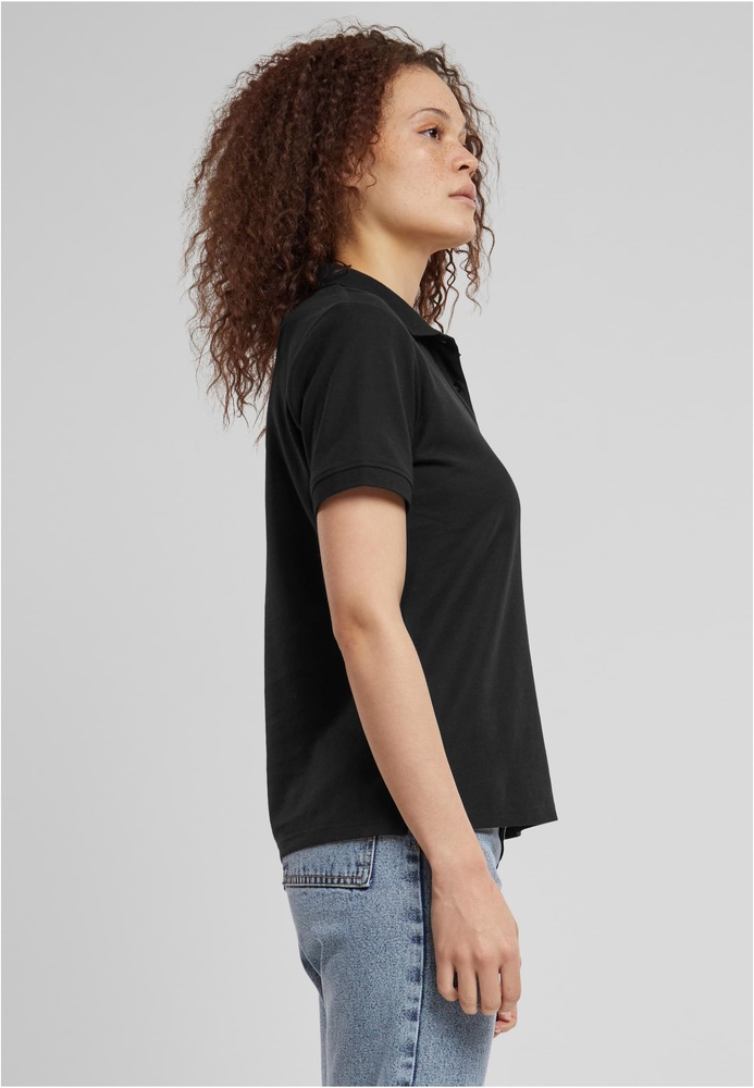 UrbanClassicsDamenLadiesPoloShirtTB6183Black-3XL