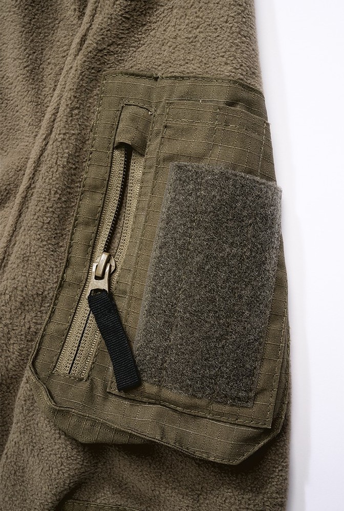 BranditHerrenFleecepulloverFleeceTroyerRipstopOlive