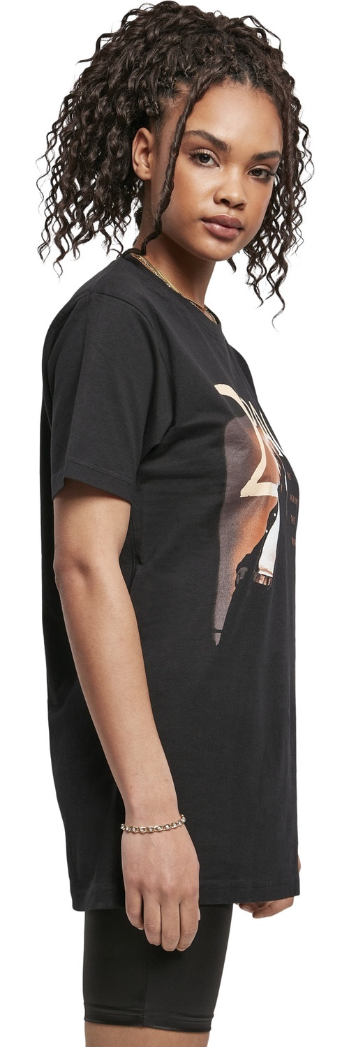 MisterTeeDamenT-ShirtLadiesTupacMeAgainstTheWorldCoverTeeBlack