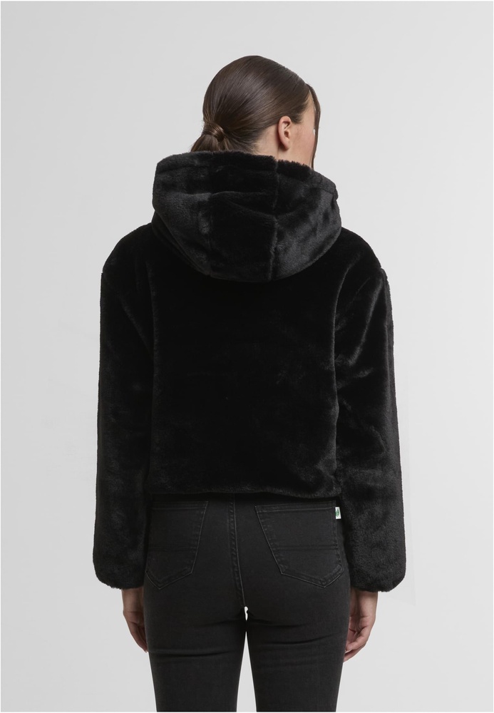 UrbanClassicsDamenLadiesFullZipFauxFurHoodieTB7934