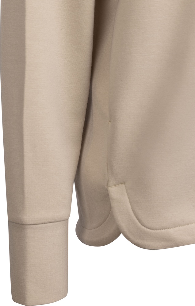 DLXDamenHoodieHildeHoodedTopSoftStone-XS