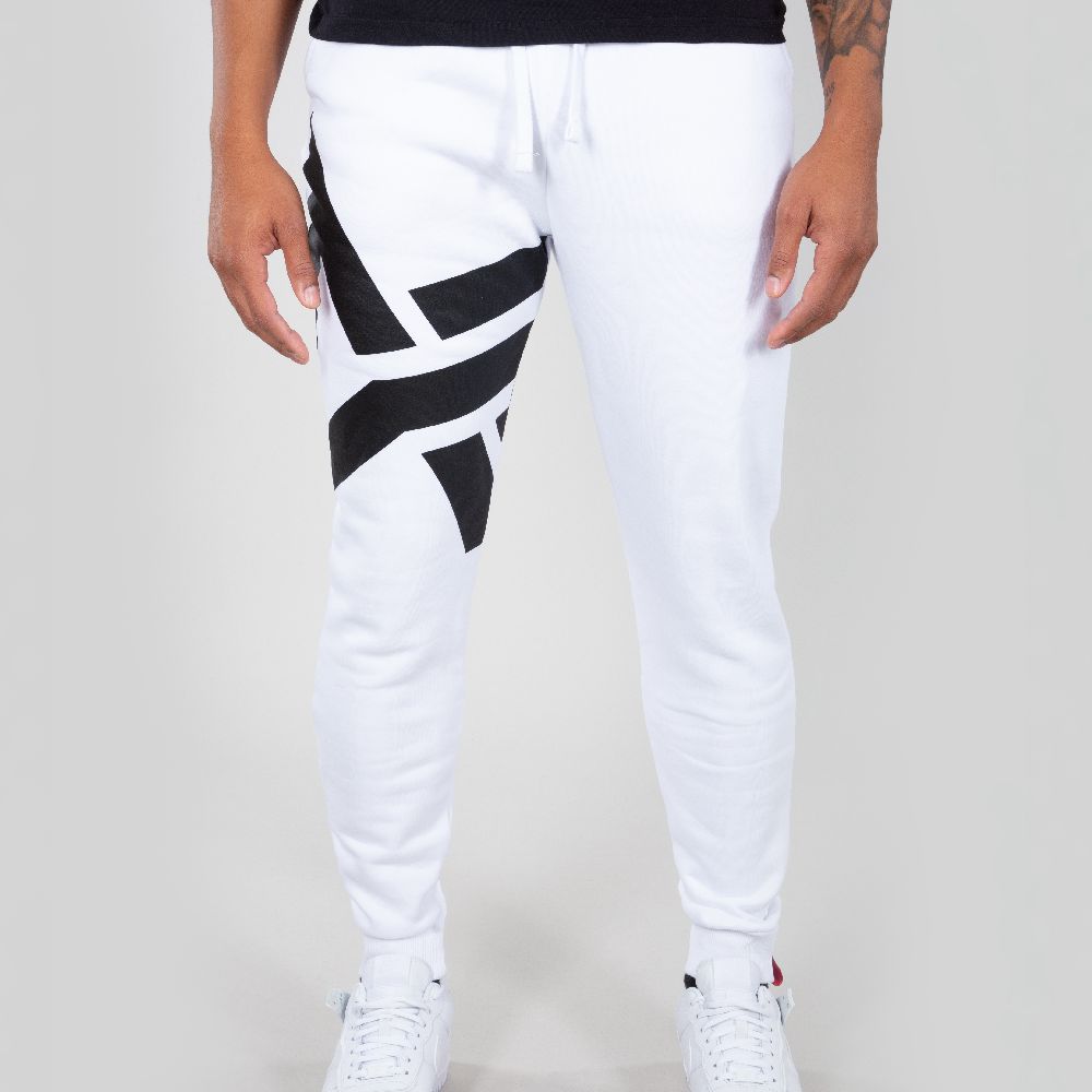 AlphaIndustriesSideLogoJoggerWhite-XS